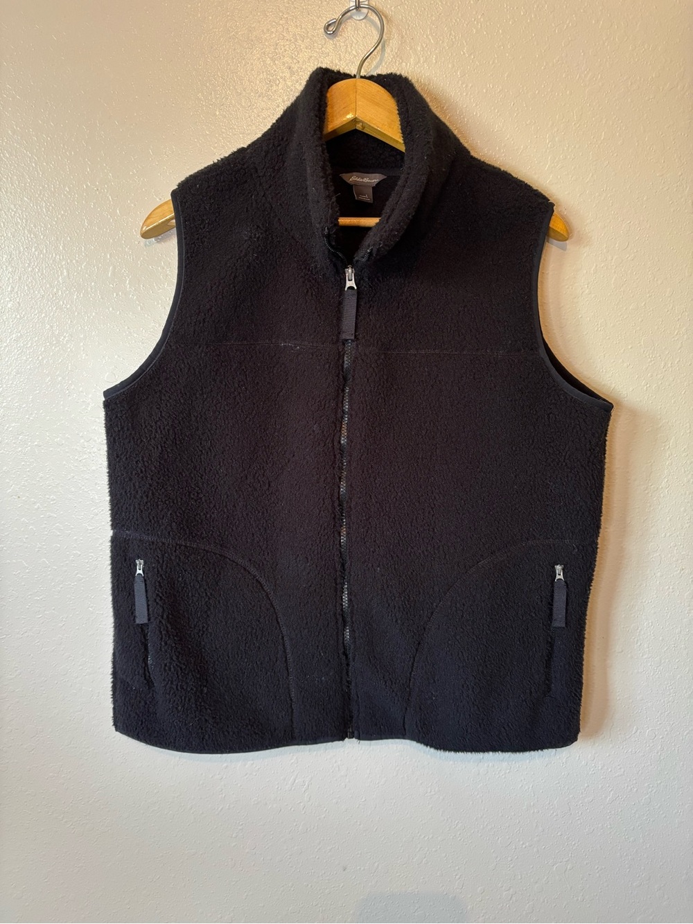 High pile fleece vest
